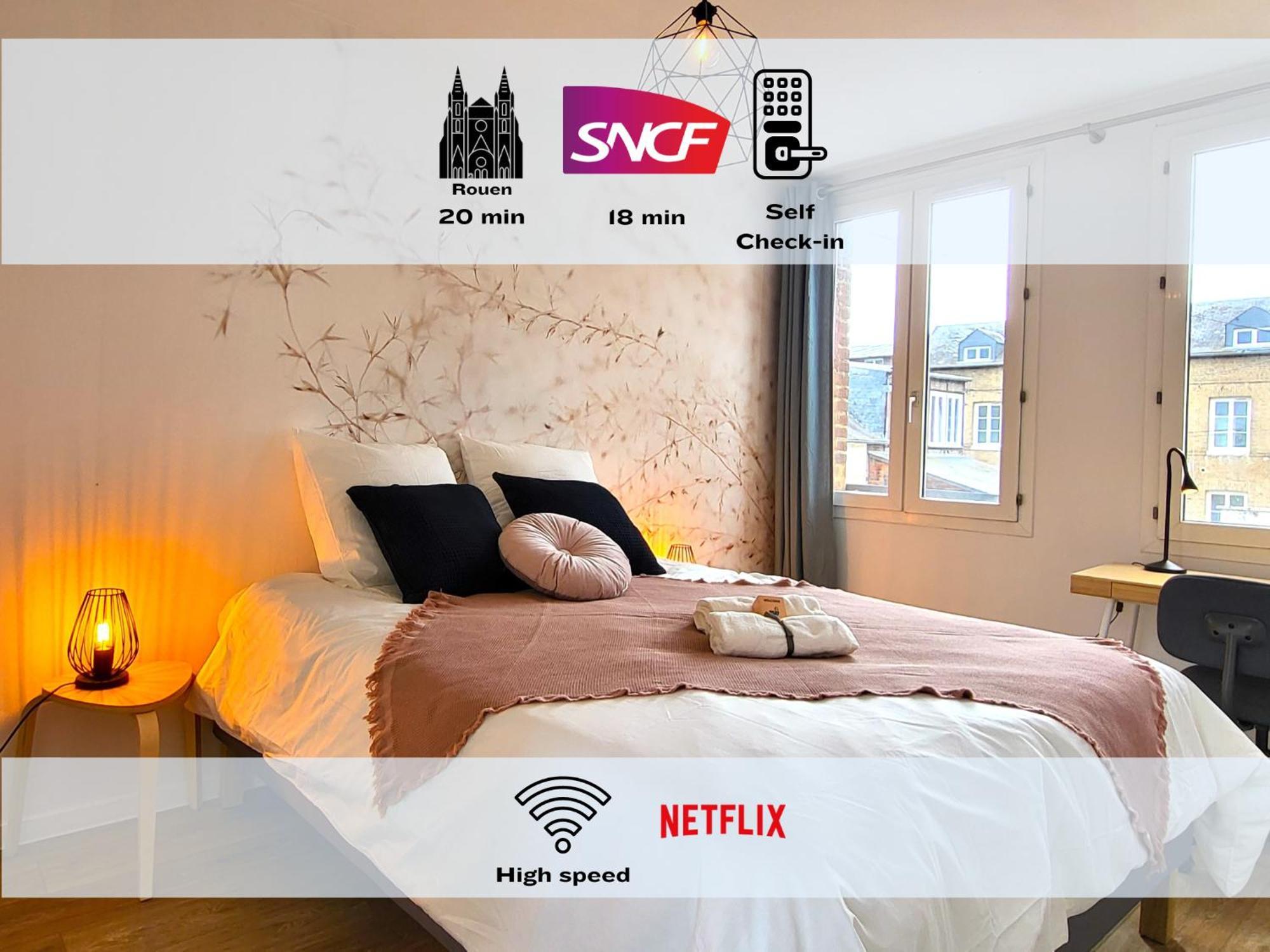 Oxygen - Lumineux Deux-Pieces A 20Min De Rouen Apartman Caudebec-les-Elbeuf Kültér fotó