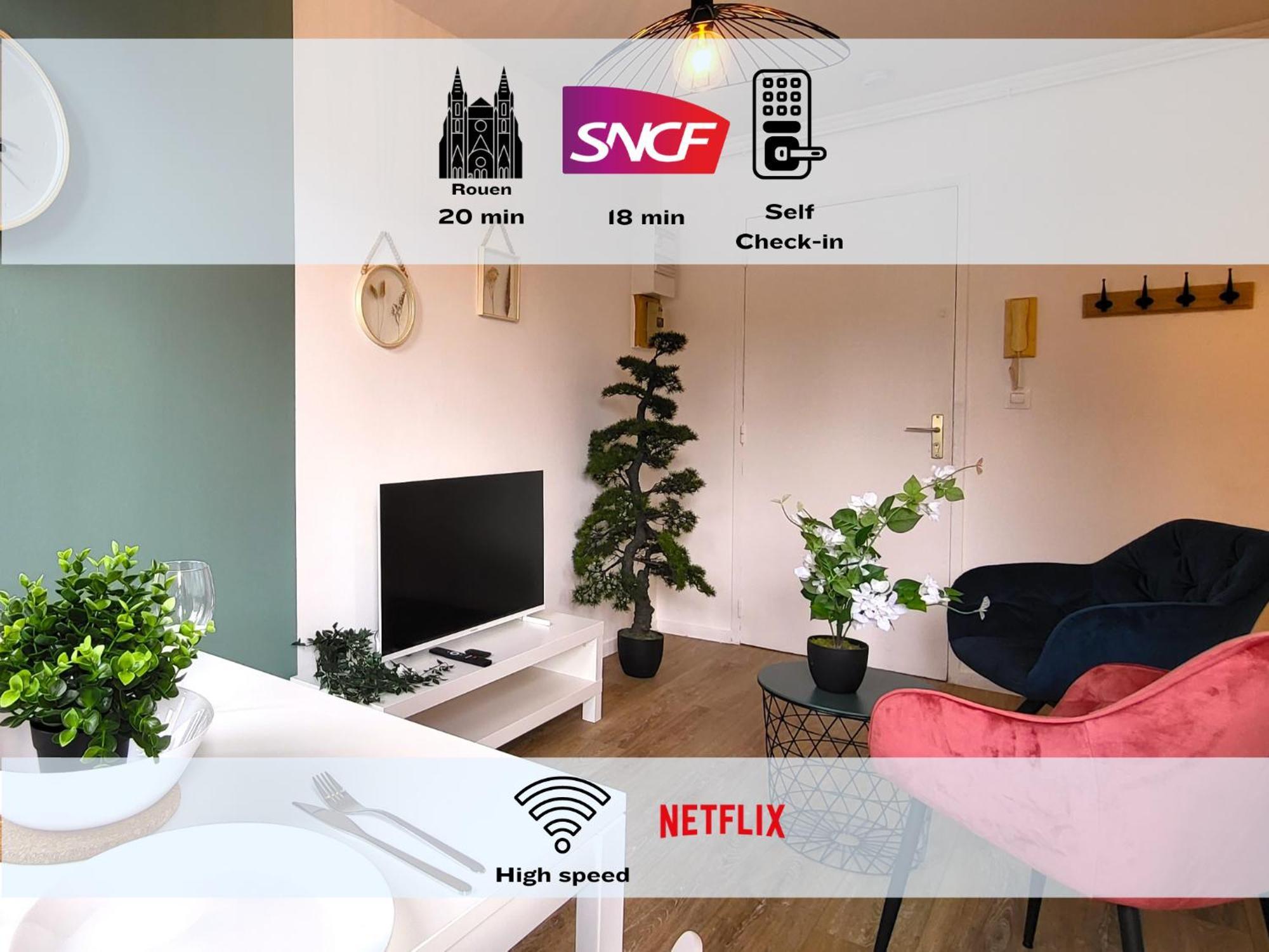 Oxygen - Lumineux Deux-Pieces A 20Min De Rouen Apartman Caudebec-les-Elbeuf Kültér fotó